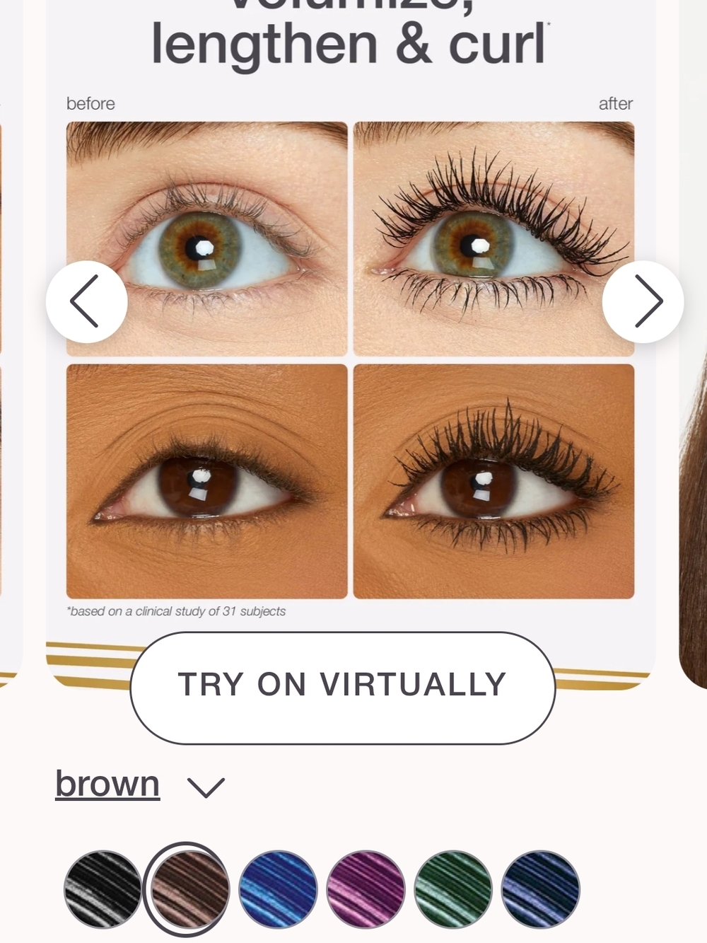 brown tarte Tartelette Tubinh Mascara- Brown - Picture 5 of 8